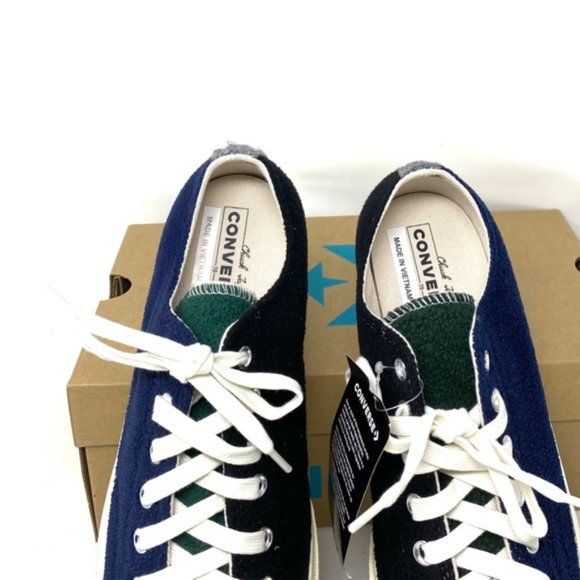 Converse Chuck 70 OX Low Top Blue Green Men’s Fleece Sneakers Skate Size 172268C - Picture 10 of 11